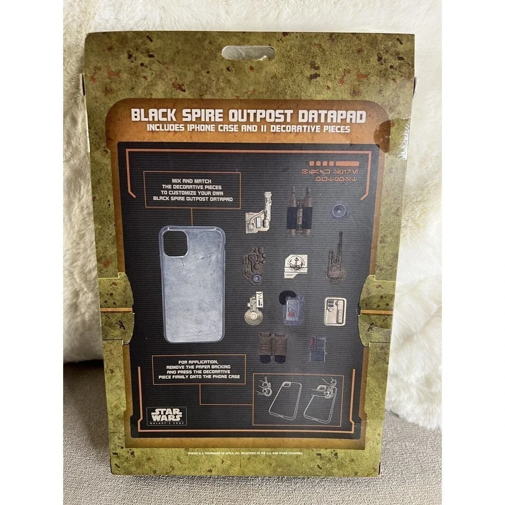 New Star Wars Galaxy Edge Black Spire Outpost Datapad iPhone 11 Case & Pieces